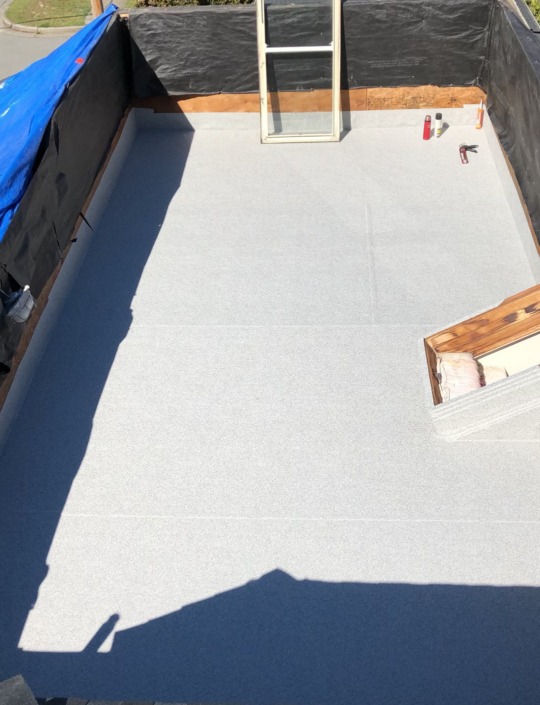 Rooftop Deck in Vancouver - 66 Mil Grey Marble Armor Deck Installation