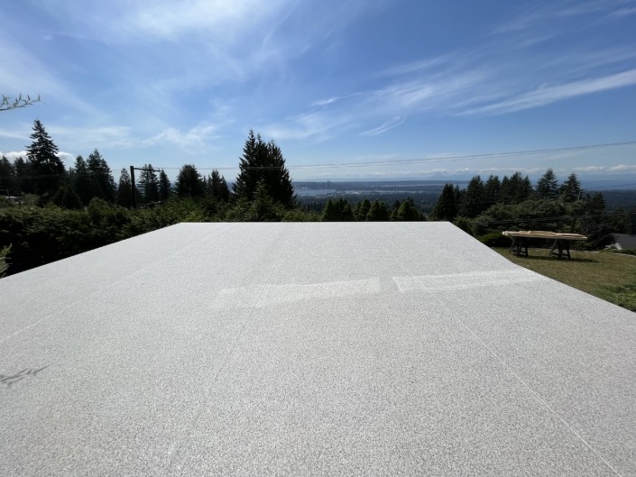 Vinyl Roofing Waterproof Membrane in North Vancouver - 66 Mil Grey Marble Armor Deck