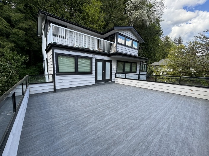 Waterproof Vinyl Decking in North Vancouver - 66 Mill Grey Pearl Plank Armor Deck